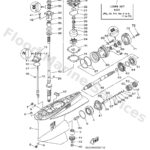 Genuine Yamaha 69J45300328D - Lower unit assy - Supplied by Flood Marine