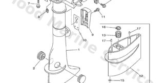 Genuine Yamaha Cover,upper casing 2