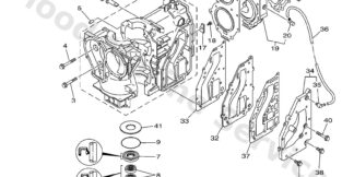 Genuine Yamaha 69P151000000 - Crankcase assy - Supplied by Flood Marine
