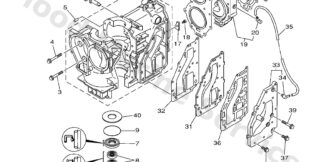 Genuine Yamaha 69P15100001S - Crankcase assy - Supplied by Flood Marine
