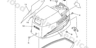 Genuine Yamaha Top cowling Assembly