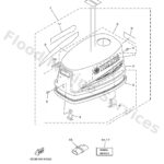 Genuine Yamaha 6E04261A0000 - Top cowling w/o graphics - Supplied by Flood Marine