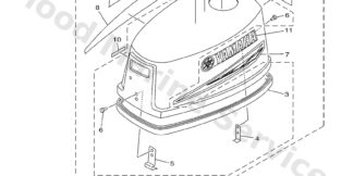 Genuine Yamaha Top cowling w/o graphics