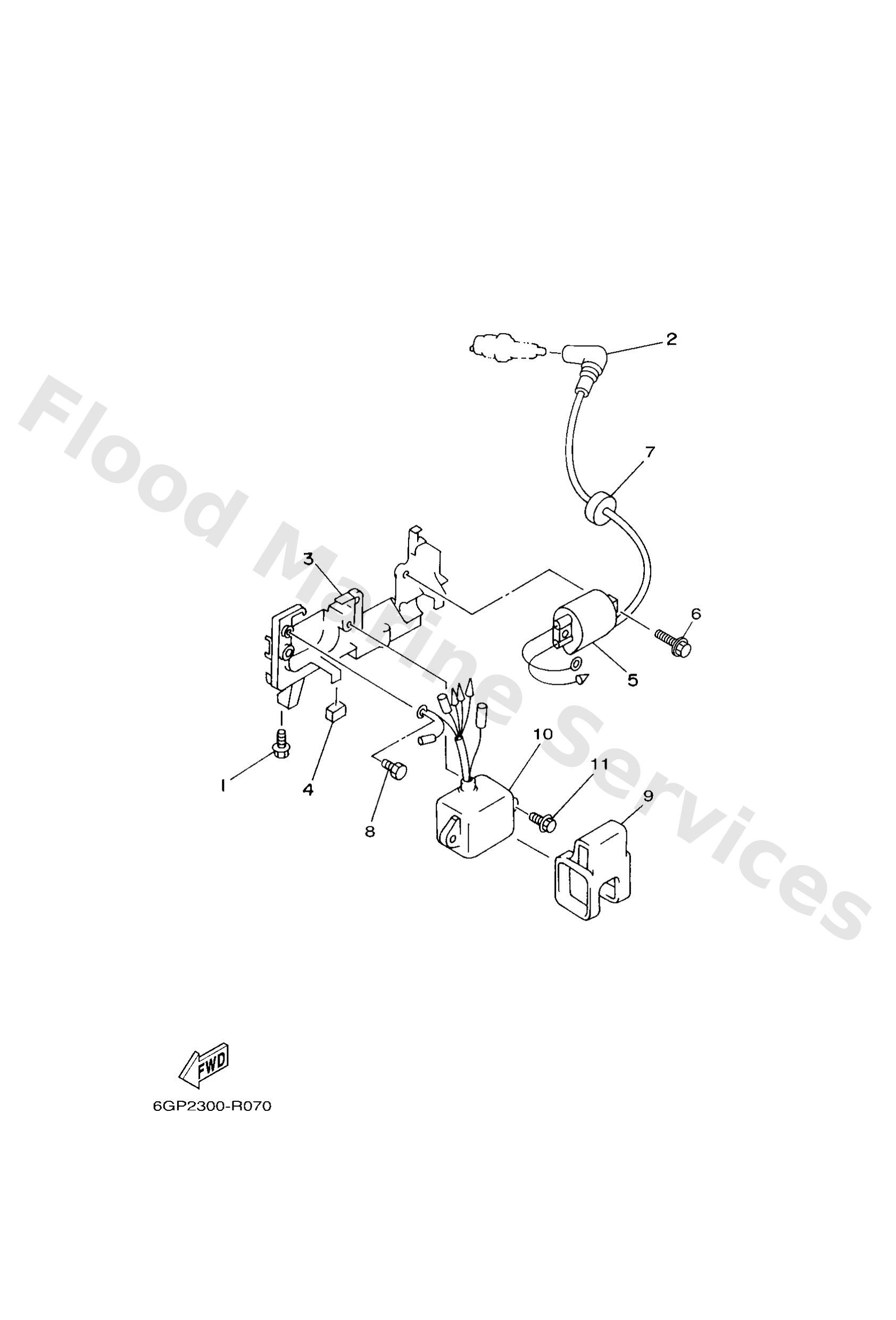 Yamaha 6E0855407200 C.d.i. unit assy