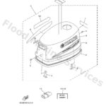 Genuine Yamaha 6E3426106000 - Top cowling assy - Supplied by Flood Marine