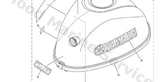 Genuine Yamaha Top cowling Assembly