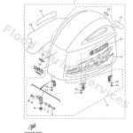 Genuine Yamaha 6EH426100400 - Top cowling assy - Supplied by Flood Marine