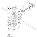 Genuine Yamaha 6EK114162000 - Plane bearing, crankshaft 1 - Supplied by Flood Marine