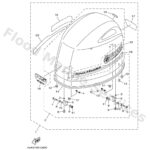 Genuine Yamaha 6EK4261A0100 - Top cowling w/o graphics - Supplied by Flood Marine