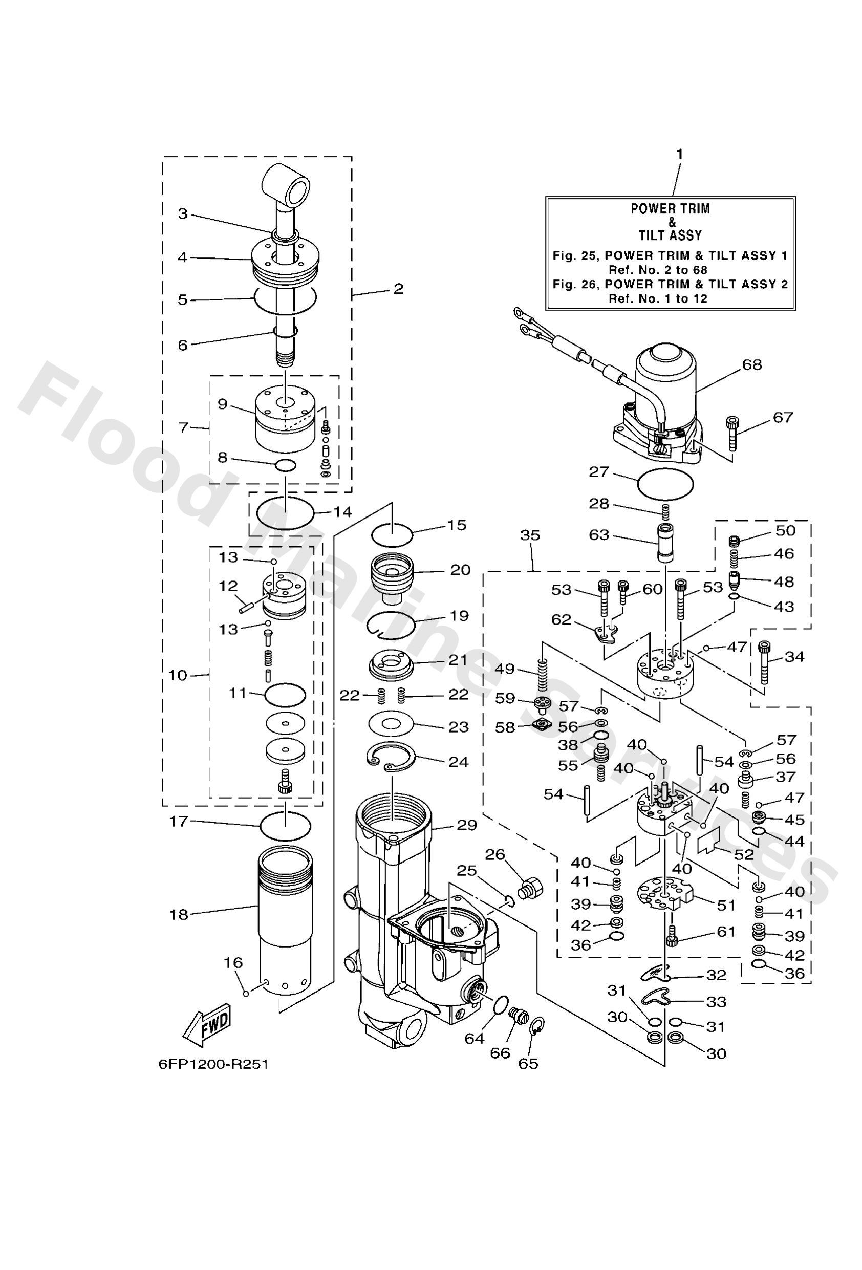 Yamaha 6EK438801300 Motor assy