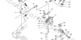Genuine Yamaha Handle gear shift Assembly