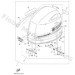 Genuine Yamaha 6EM426100200 - Top cowling assy - Supplied by Flood Marine