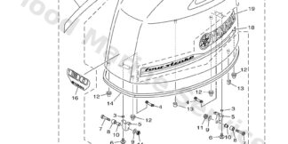 Genuine Yamaha Top cowling Assembly