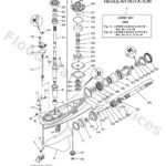 Genuine Yamaha 6EM45300038D - Lower unit assy - Supplied by Flood Marine