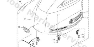 Genuine Yamaha Top cowling Assembly