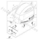 Genuine Yamaha 6FA4261011CE - Top cowling assy - Supplied by Flood Marine