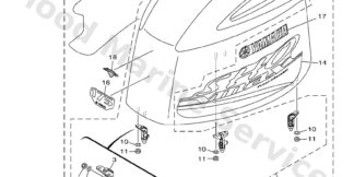 Genuine Yamaha Top cowling Assembly
