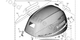 Genuine Yamaha Top cowling Assembly