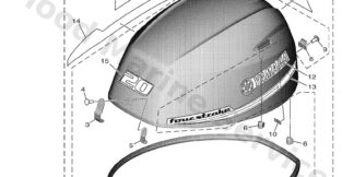 Genuine Yamaha Top cowling w/o graphics