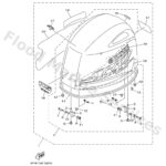 Genuine Yamaha 6FN4261A0200 - Top cowling w/o graphics - Supplied by Flood Marine
