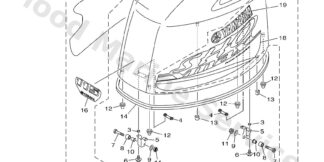 Genuine Yamaha Top cowling w/o graphics