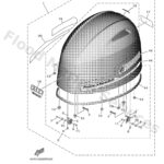 Genuine Yamaha 6FP4261A0300 - Top cowling w/o graphics - Supplied by Flood Marine