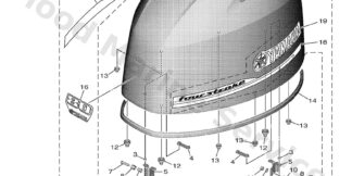 Genuine Yamaha Top cowling w/o graphics