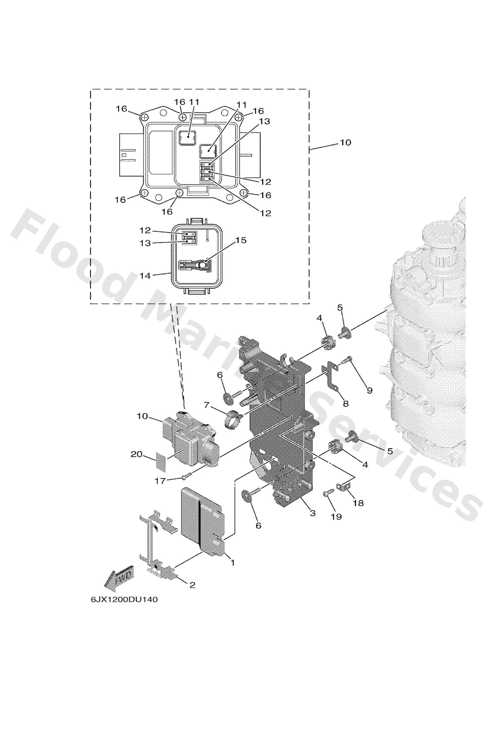 Yamaha 6FP821510100 Fuse