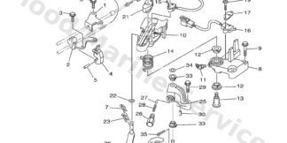 Genuine Yamaha Handle gear shift Assembly