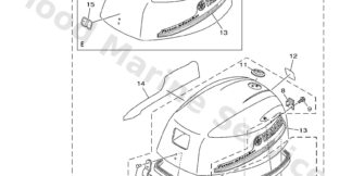 Genuine Yamaha Top cowling Assembly