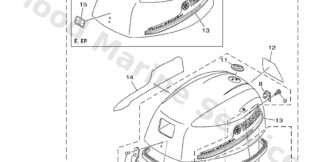 Genuine Yamaha Top cowling Assembly