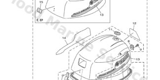 Genuine Yamaha Top cowling Assembly