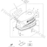 Genuine Yamaha 6GP4261A0000 - Top cowling w/o graphics - Supplied by Flood Marine