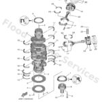 Genuine Yamaha 6GR114110000 - Crankshaft - Supplied by Flood Marine