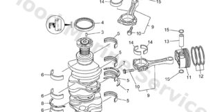 Genuine Yamaha Plane bearing, crankshaft 2