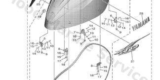 Genuine Yamaha Top cowling Assembly