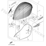Genuine Yamaha 6GR4261A008D - Top cowling w/o graphics - Supplied by Flood Marine