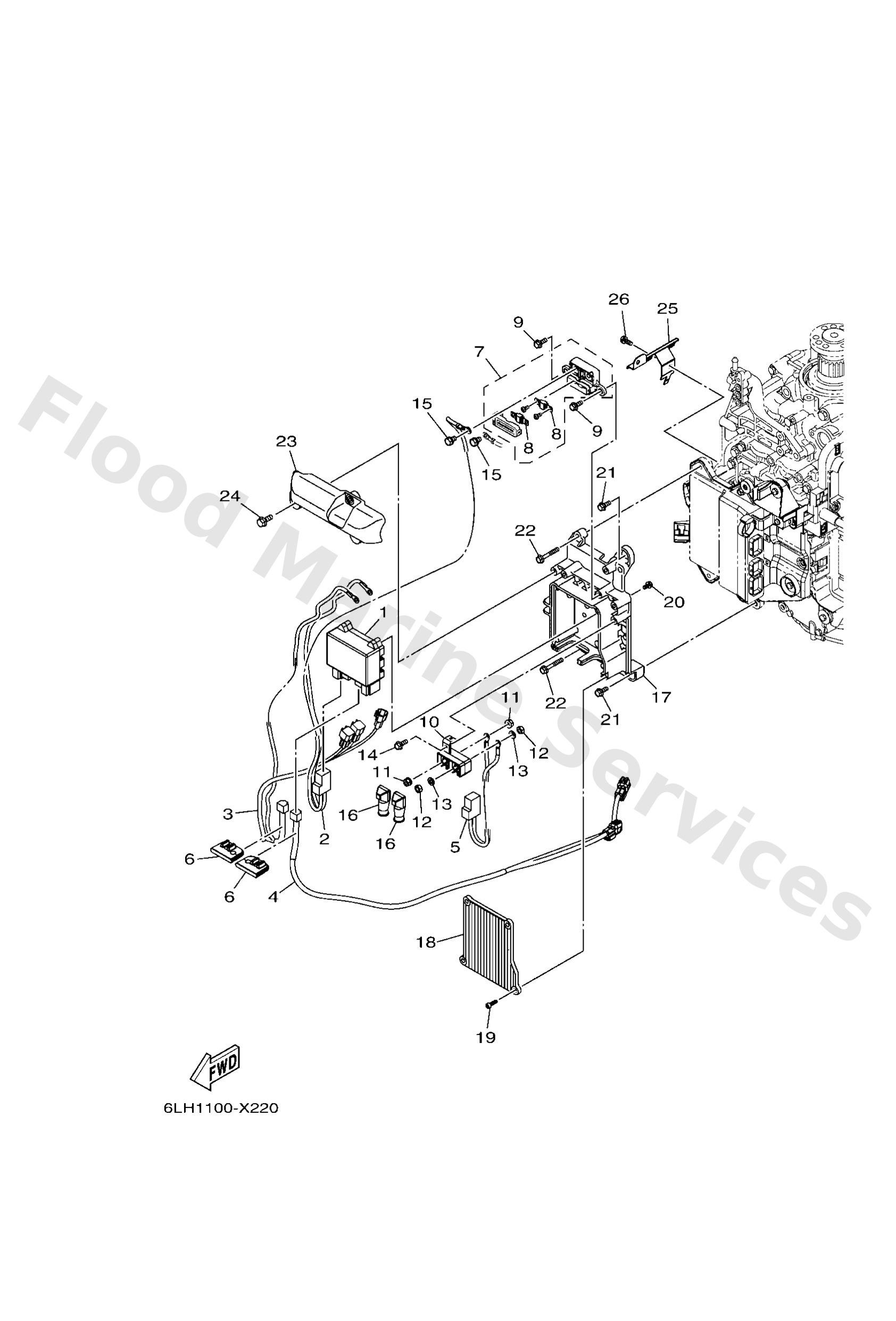 Yamaha 6GR821511000 Fuse (70a)
