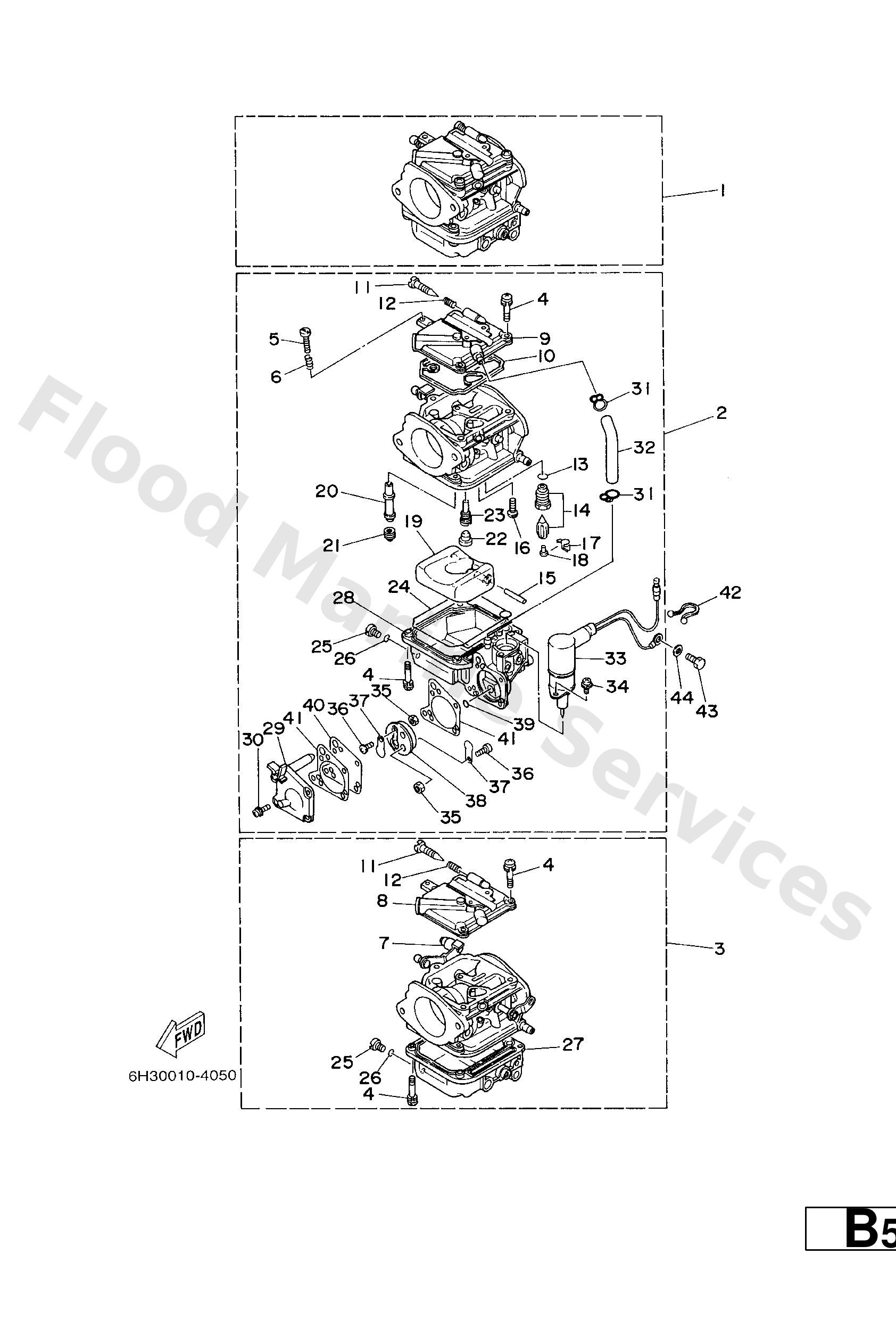 Yamaha 6H0143020700 Carburetor assy 2