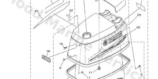 Genuine Yamaha Top cowling Assembly