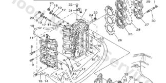 Genuine Yamaha 6H3151001400 - Crankcase assy - Supplied by Flood Marine