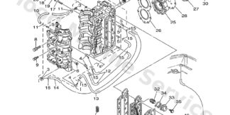Genuine Yamaha 6H315100141S - Crankcase assy - Supplied by Flood Marine