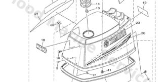 Genuine Yamaha Top cowling Assembly