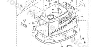 Genuine Yamaha Top cowling w/o graphics