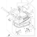 Genuine Yamaha 6H34261A1100 - Top cowling w/o graphics - Supplied by Flood Marine