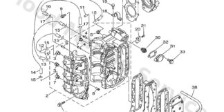 Genuine Yamaha 6H415100301S - Crankcase assy - Supplied by Flood Marine