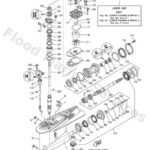 Genuine Yamaha 6HC45300038D - Lower Unit (Gearbox) assembly - Supplied by Flood Marine