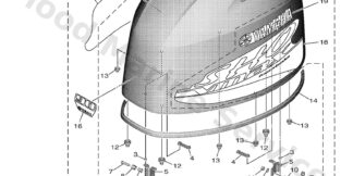 Genuine Yamaha Top cowling Assembly