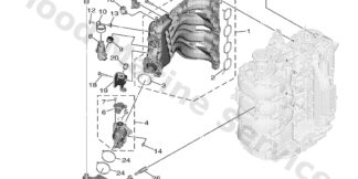 Genuine Yamaha Silencer Assembly, intake