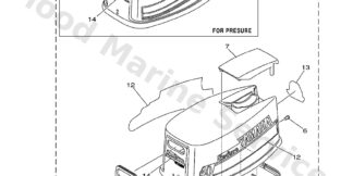 Genuine Yamaha Top cowling Assembly